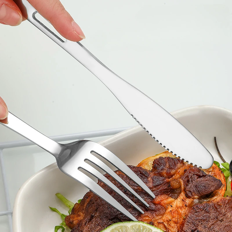 Spoon Fork Knife Sets Stainles - Outdoor Camping Dining Set recension och pris