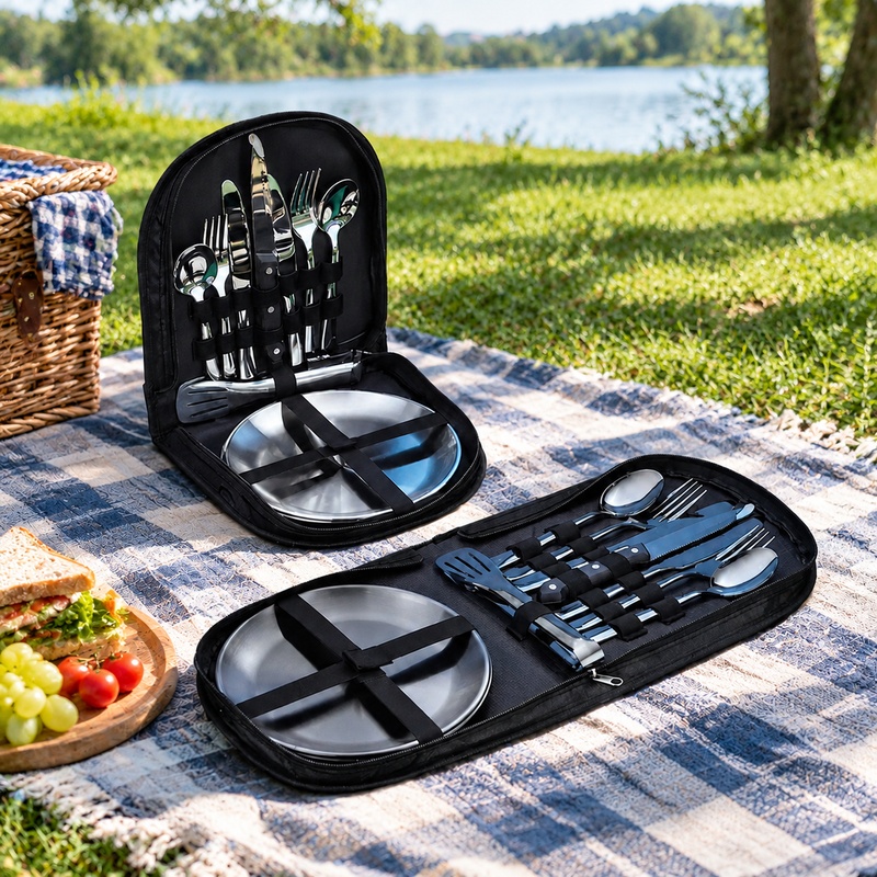 Compact Two-Person Camping Cut - Outdoor Camping Dining Set recension och pris